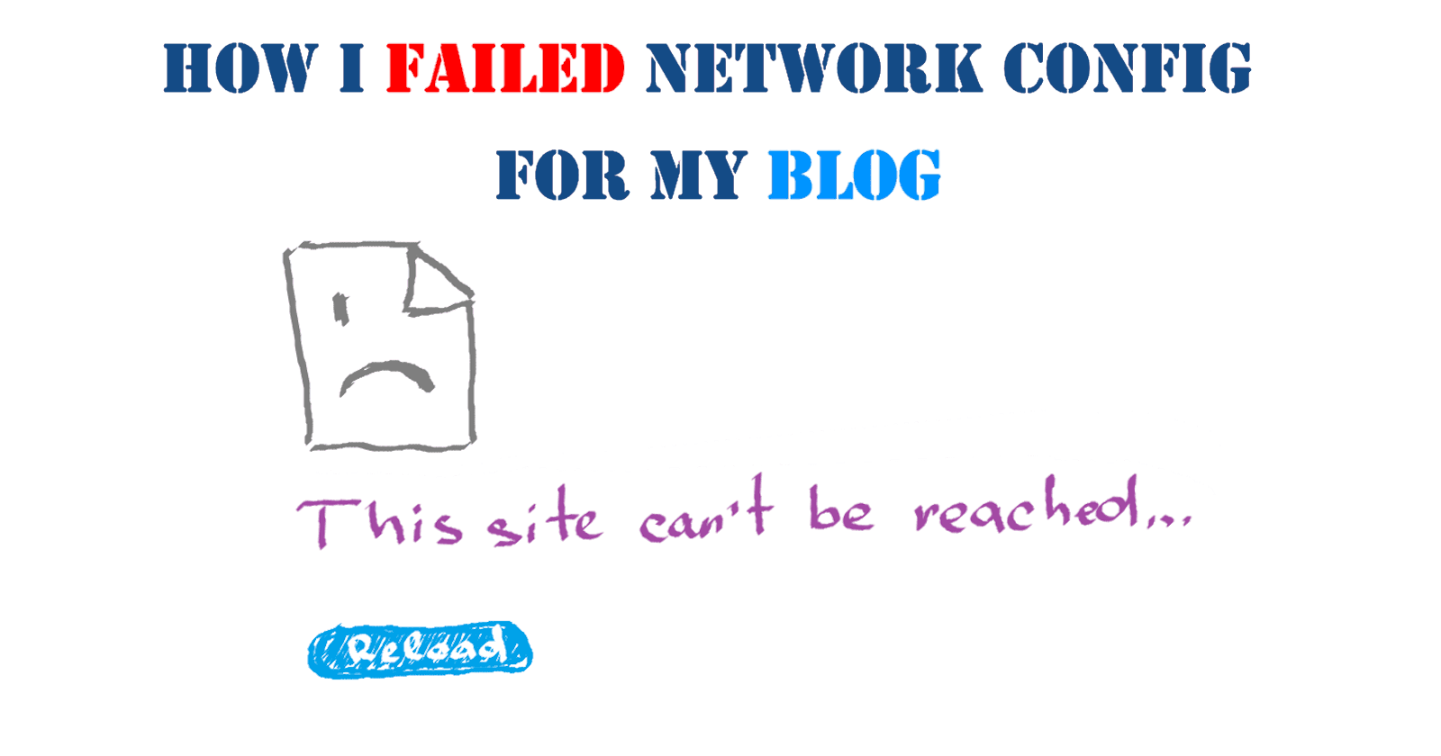 How I failed the network configuration for my blog