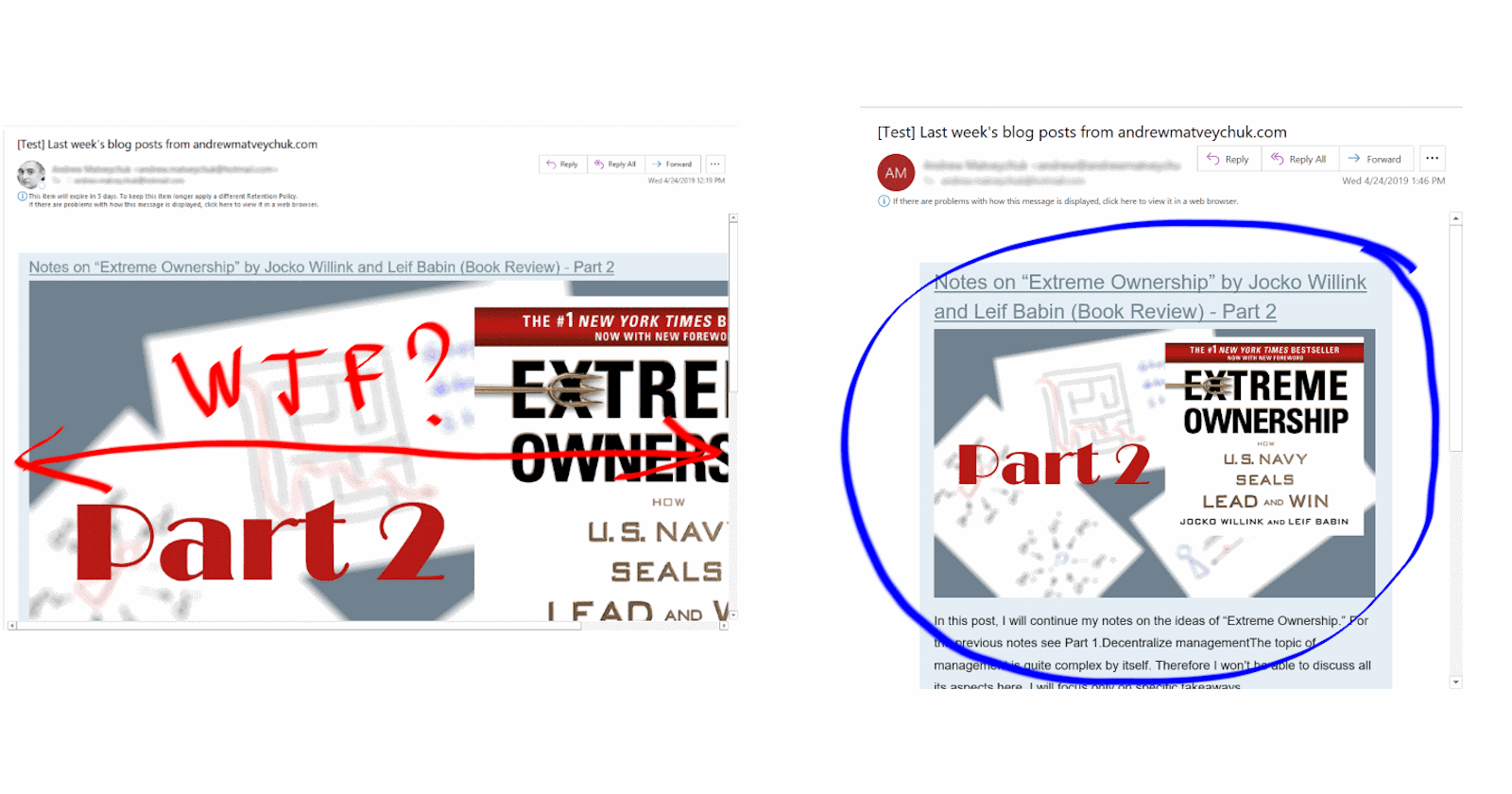 How to fix images width for Microsoft Outlook in Mailchimp RSS campaigns sourced from Ghost