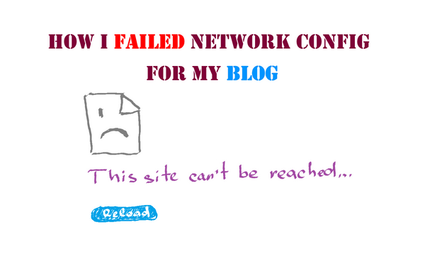 How I failed the network configuration for my blog